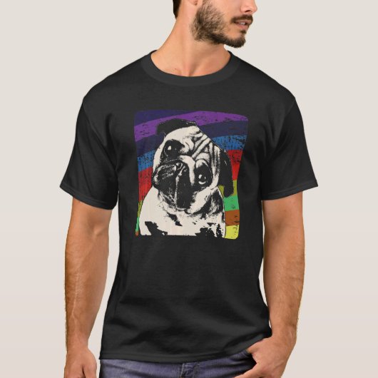 パグ モップス カルリン 犬種 10 Tシャツ (正面)