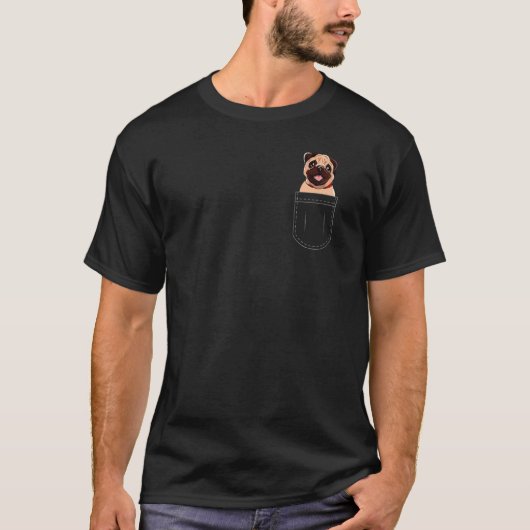 パグ モップス カルリン 犬 種類 5 Tシャツ (正面)
