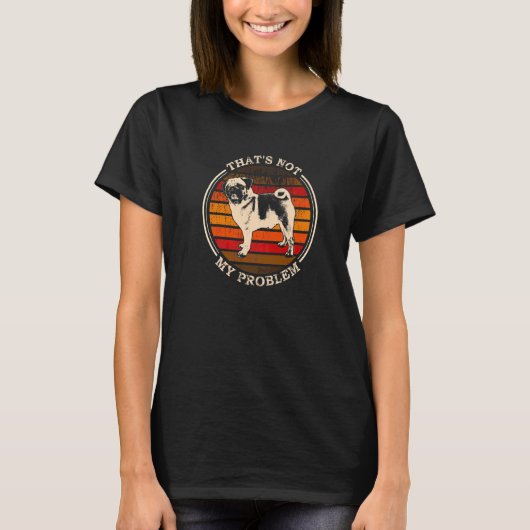 パグ モップス カルリン 犬 種類 Tシャツ (正面)