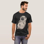 パグ モップス クロップス Tシャツ (正面フル)
