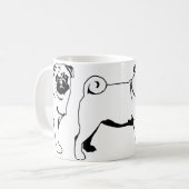 パグ モップス コーヒーマグカップ (正面左)