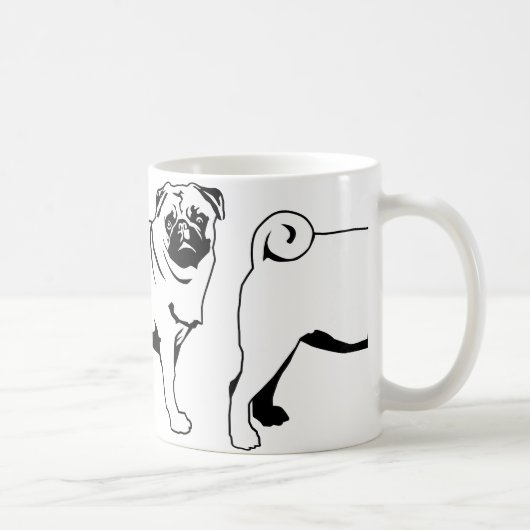 パグ モップス コーヒーマグカップ (右)