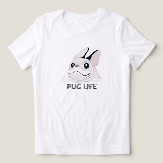 パグ ライフ トライブレンドTシャツ (デザイン正面)