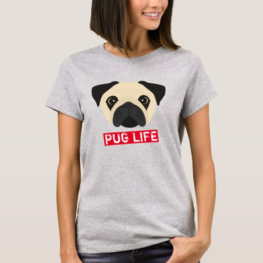 パグ ライフ Tシャツ (正面)