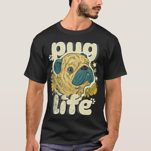 パグ ライフ Tシャツ (正面)