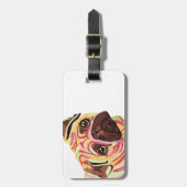 パグ ラゲッジタグ (正面縦)