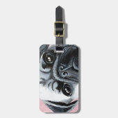 パグ ラゲッジタグ (正面縦)