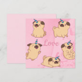 パグ・ラブ シーズンカード (正面/裏面)