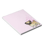 パグ・ラブ ノートパッド (アングル)