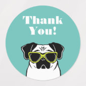 パグ ラベル (デザイン1)