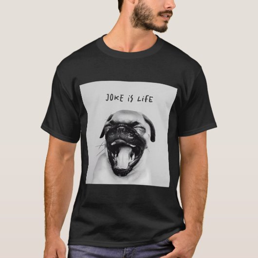 パグ 愛 Tシャツ (正面)