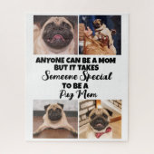 パグ…最高の母の日ジグソープカスタマイズザップ ジグソーパズル (縦)