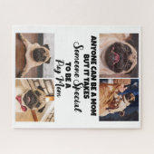 パグ…最高の母の日ジグソープカスタマイズザップ ジグソーパズル (横)