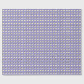 パグ、淡いパープル ラッピングペーパー (フラット)