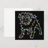 パグ 犬の木のクリスマス スウェーター クリスマス ペット 動物 (正面/裏面)