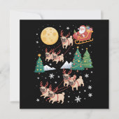 パグ 犬 ツリー クリスマス スウェーター クリスマス ペット 動物 (正面)