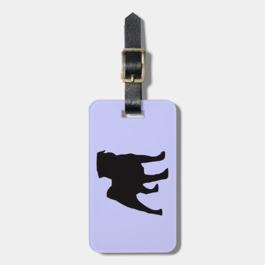 パグ-犬 ラゲッジタグ (正面縦)