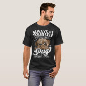 パグ 犬 Tシャツ パグ パグ (正面フル)