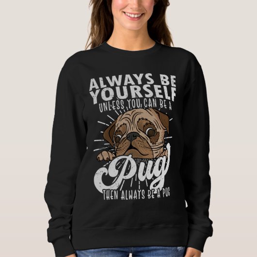 パグ 犬 Tシャツ パグ パグ (正面)