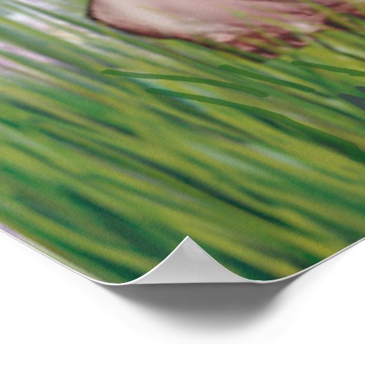 パグ(4) - Lilies2 ポスター (角)