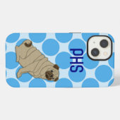 パグ iPhoneケース (裏面横)