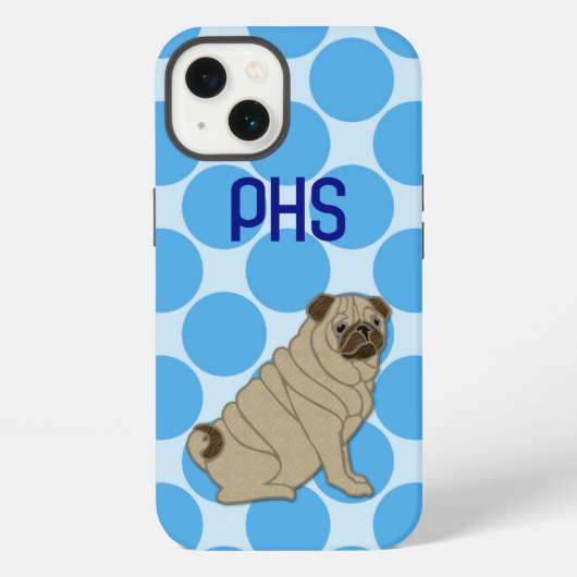 パグ iPhoneケース (裏面)