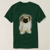 パグ Tシャツ (デザイン正面)