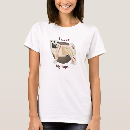 パグTシャツ Tシャツ (正面)