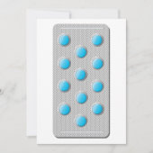 パケットの青い丸薬の招待状 招待状 (正面)