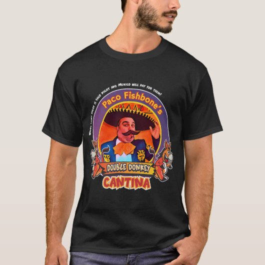 パコズ・ダブル・ドンキー・カンティーナ Tシャツ (正面)