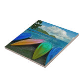 パゴカラフルパゴのビーチのカヌー タイル (側面)