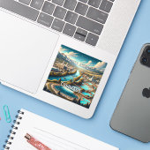 パゴサ春コロラド3インチビニールステッカー シール (ノートパソコンとiPhone)