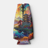 パゴダと着色風景 ボトルクーラー (裏面)