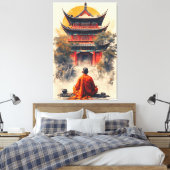 パゴダの囁き キャンバスプリント (インサイチュ (寝室))