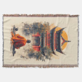 パゴダの囁き スローブランケット (正面)