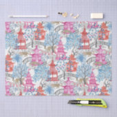 パゴダの森のパーティーヒョウ 薄葉紙 (クラフト)