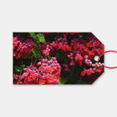 パゴダカラフルの花（赤とピンク） ギフトタグ (正面(横))