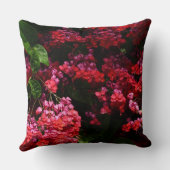 パゴダカラフルの花（赤とピンク） クッション (裏面)