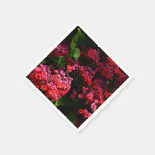 パゴダカラフルの花(赤とピンク) スタンダードカクテルナプキン (角)