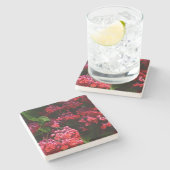 パゴダカラフルの花（赤とピンク） ストーンコースター (横)