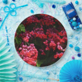 パゴダカラフルの花(赤とピンク) ペーパープレート (パーティー)