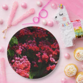 パゴダカラフルの花(赤とピンク) ペーパープレート (パーティー)