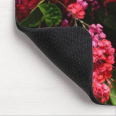 パゴダカラフルの花(赤とピンク) マウスパッド (コーナー)