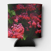 パゴダカラフルの花（赤とピンク） 缶クーラー (正面)