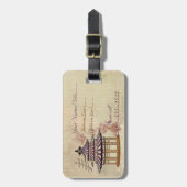 パゴダバラミックスメディアオリエンタル ラゲッジタグ (正面縦)