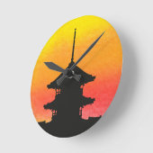 パゴダージャパン京都 ラウンド壁時計 (傾斜)