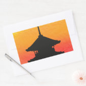 パゴダージャパン京都 長方形シール (封筒)