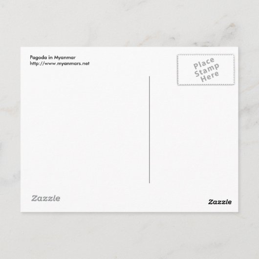 パゴダ ポストカード (裏面)