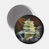 パゴ中国のダ建物 マグネット (正面/裏面)