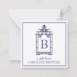 パゴ名門私立校風のダモノグラムのギフト囲いカード ノートカード